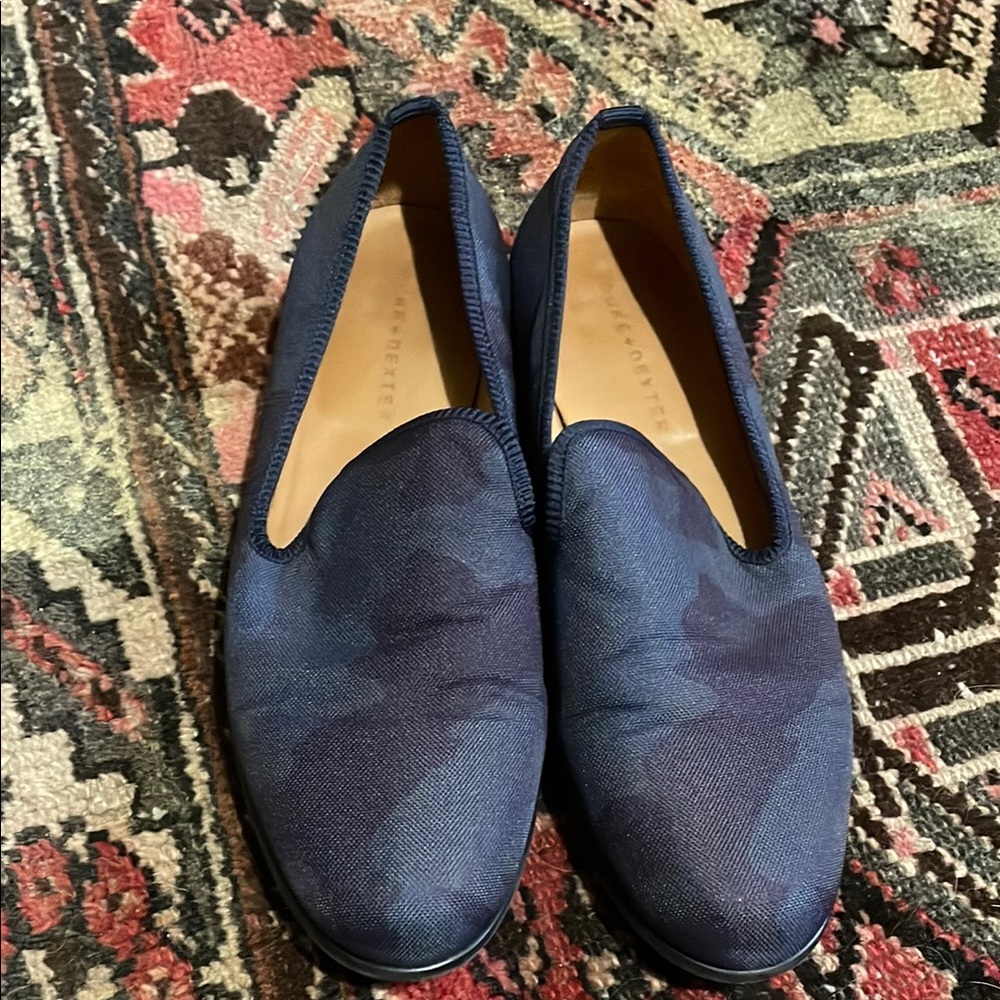 Blue Camo Men’s Slip-On Shoes